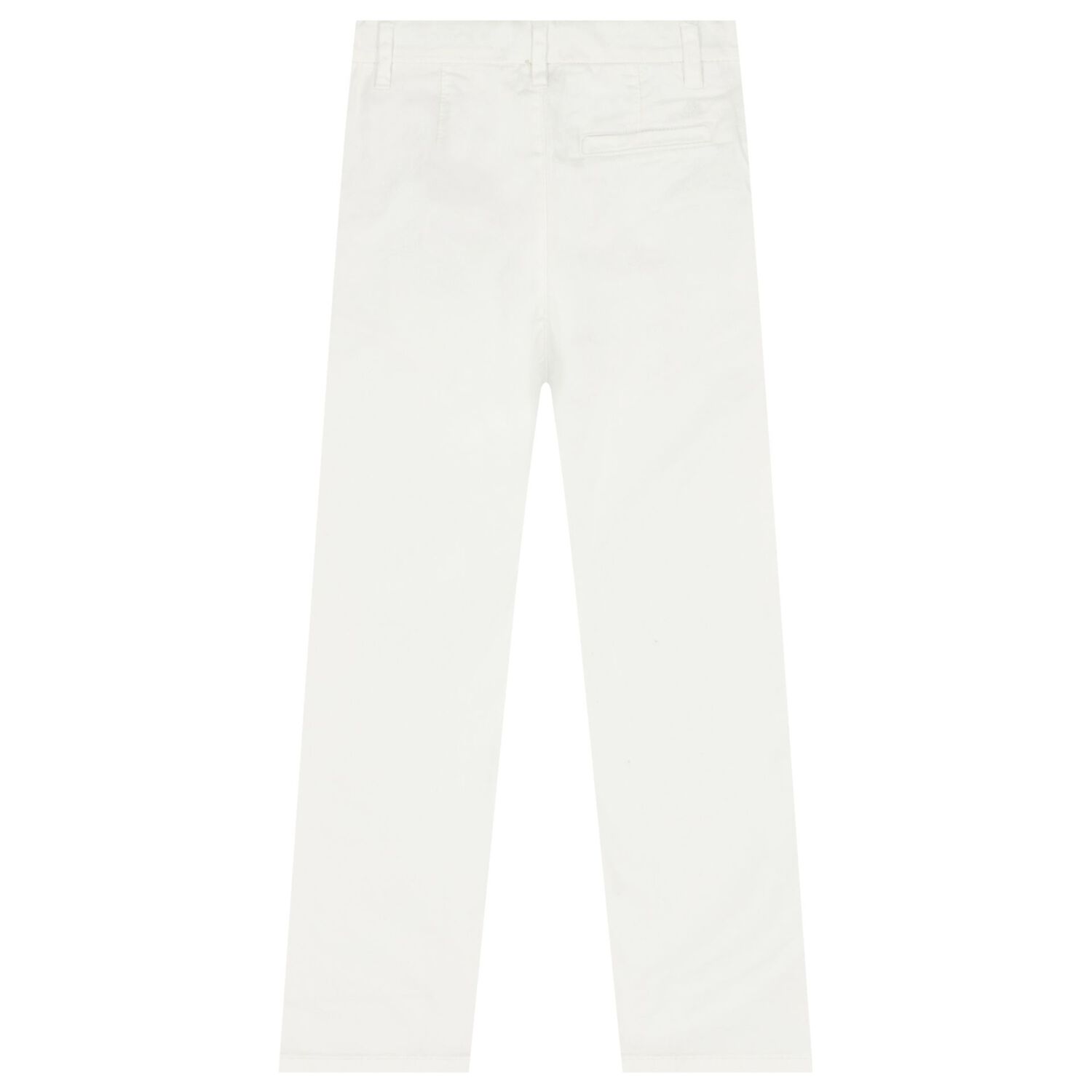 Boys White Chino Trousers, 2, hi-res