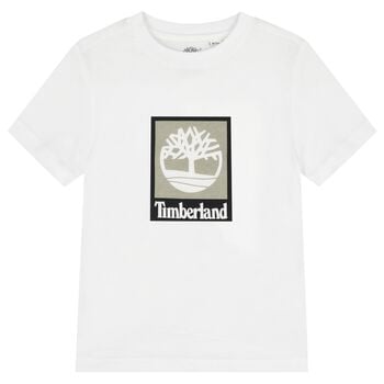 Boys White Logo T-Shirt