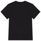 Boys Black Logo T-Shirt, 1, hi-res