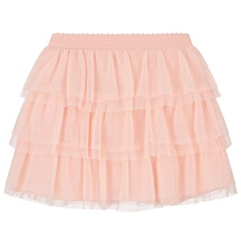 Girls Pink Tulle Skirt