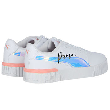 Girls White Carina Trainers