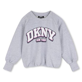Girls Grey Logo Sweatshirt