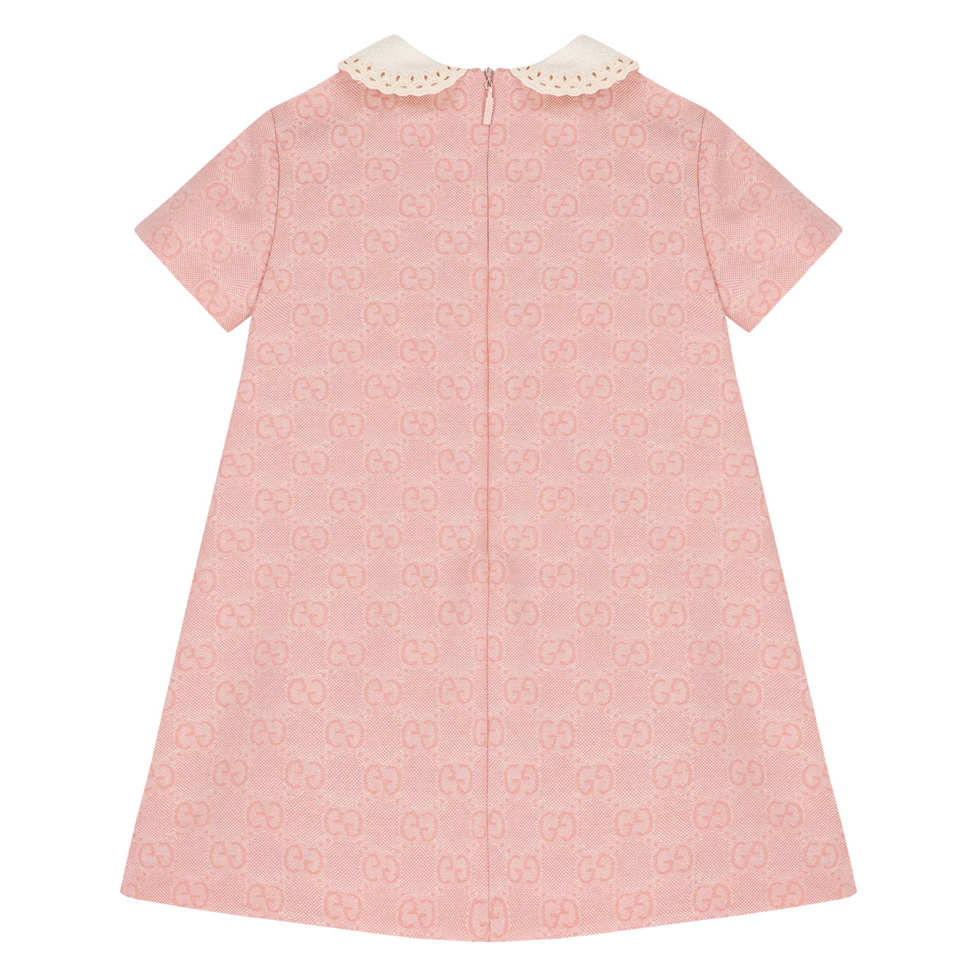 Gucci Younger Girls Pink GG Dress | Junior Couture USA