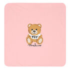 Pink Teddy Logo Baby Blanket, 4, hi-res