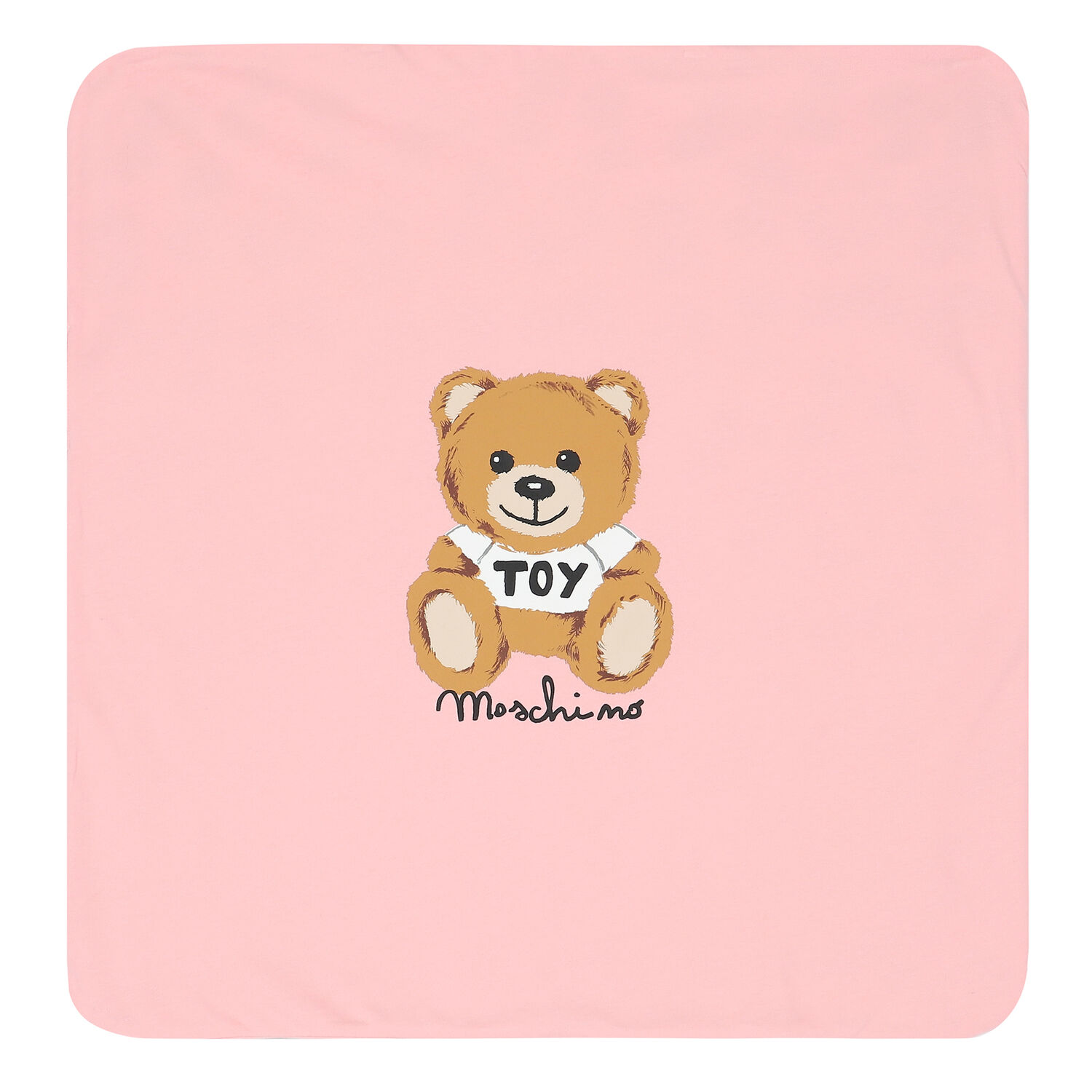 Pink Teddy Logo Baby Blanket, 4, hi-res