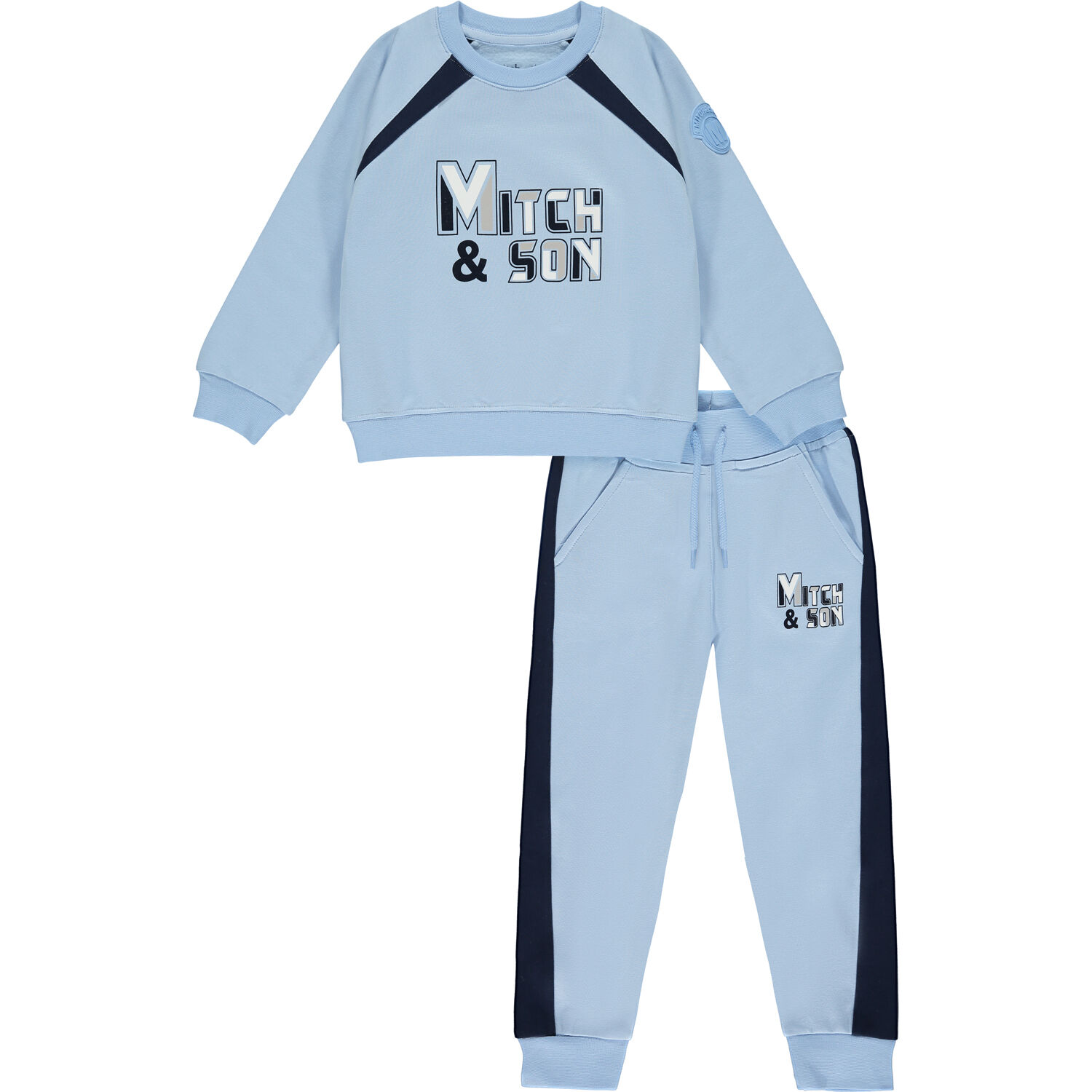 Boys Blue Logo Tracksuit, 1, hi-res image number null