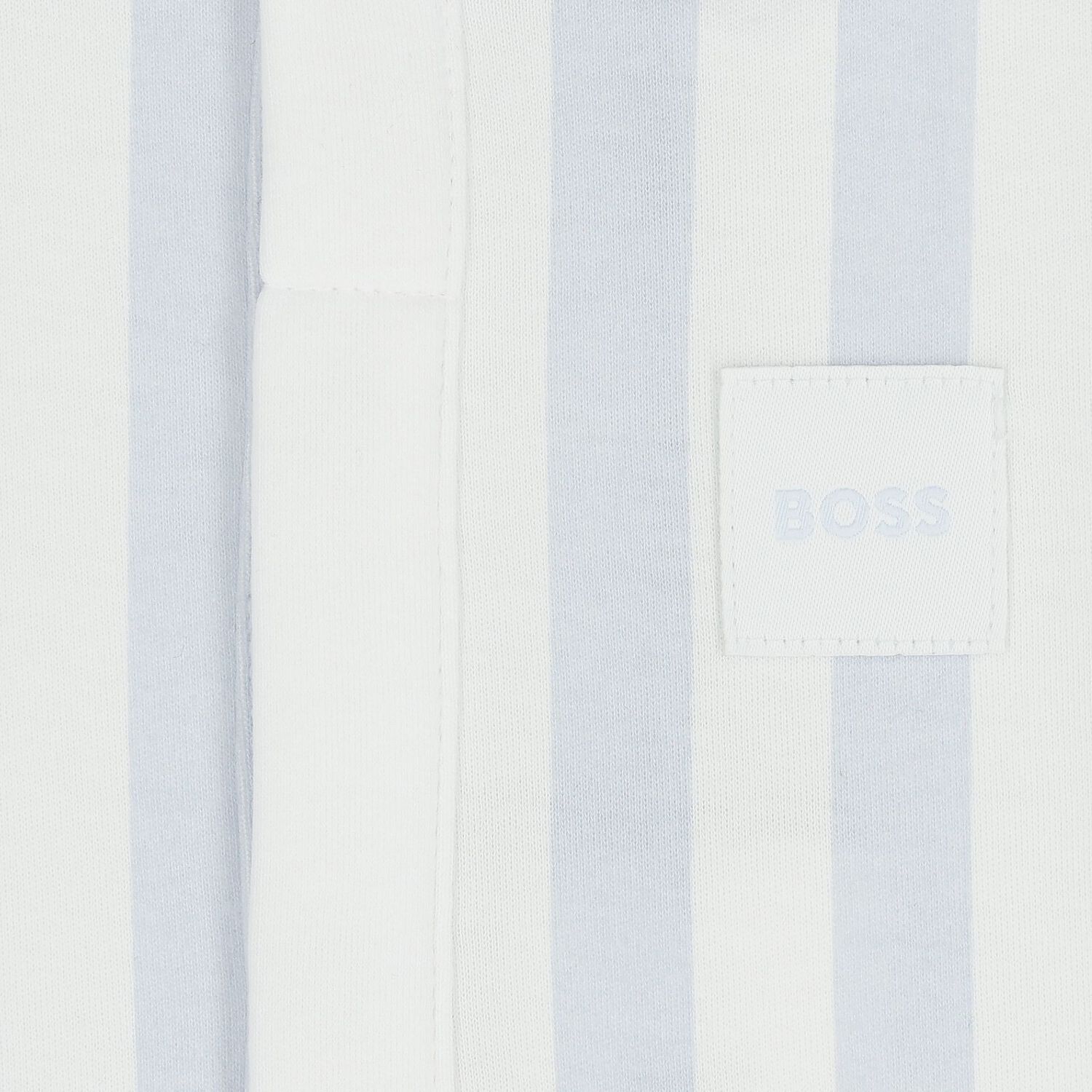 رومبير للأطفال الرضع باللونين الأزرق والأبيض المخطط بشعار, 2, hi-res