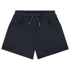 Girls Navy Blue Shorts, 6, hi-res