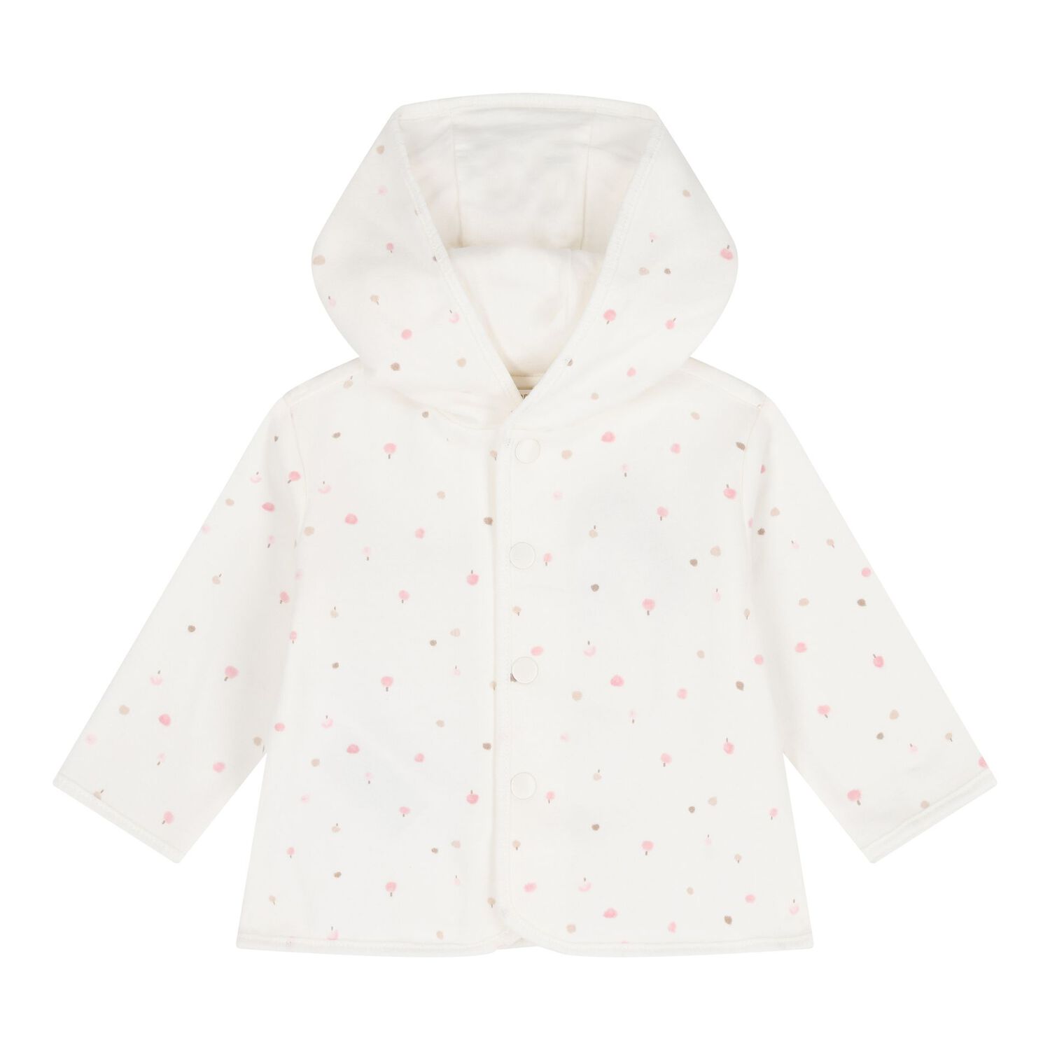 Baby Girls Ivory & Pink 3 Piece Tracksuit, 2, hi-res