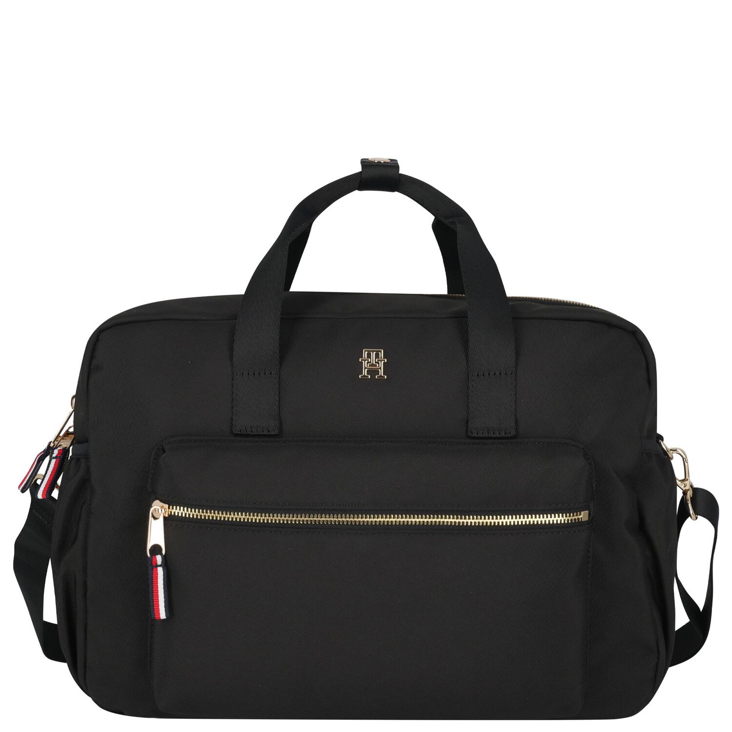 Black Logo Baby Changing Bag ( 37cm ), 2, hi-res