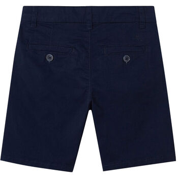 Boys Navy Blue Cotton Twill Shorts