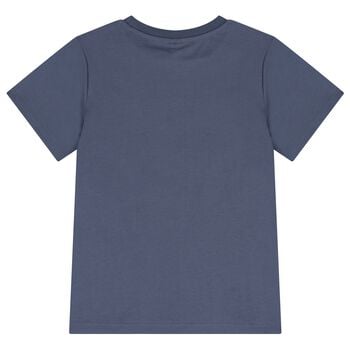 Boys Navy Blue Horse Logo T-Shirt