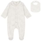 Ivory & Beige Barocco Babygrow Gift Set, 1, hi-res