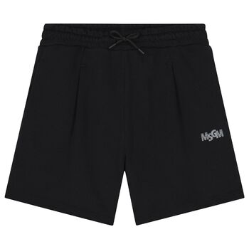 Boys Black Logo Shorts