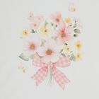 Baby Girls White & Pink Floral Blanket Set , 1, hi-res