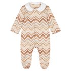 Mult-Coloured Zig Zag Babygrow, 4, hi-res