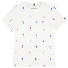 Boys White Sailboat Logo T-Shirt, 2, hi-res