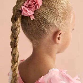 Girls Pink Flower Hairclips ( 2 Pack )