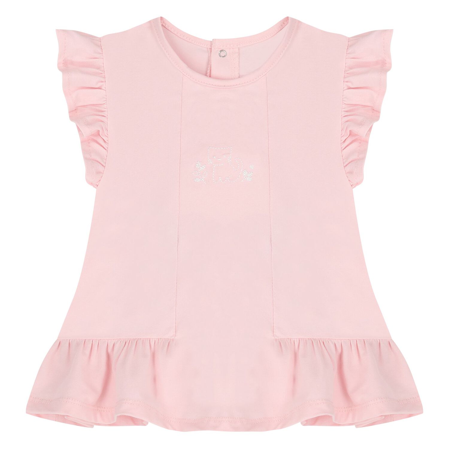 Baby Girls Ivory & Pink Floral Shorts Set ( 2-Pack ), 2, hi-res