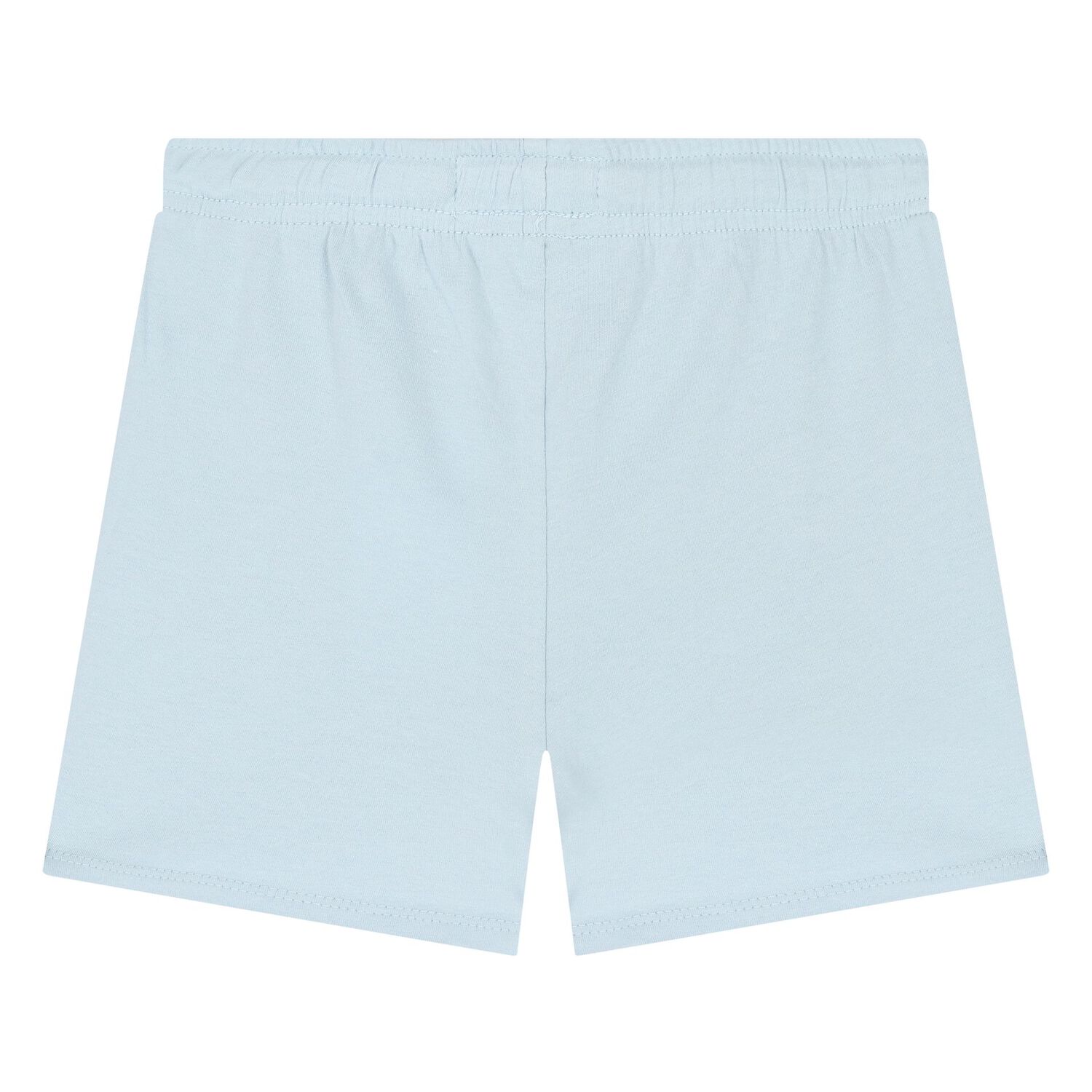 Younger Boys Blue Cotton Logo Shorts Set, 1, hi-res