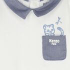 Baby Boys White & Blue Logo Babygrow Gift Set, 1, hi-res