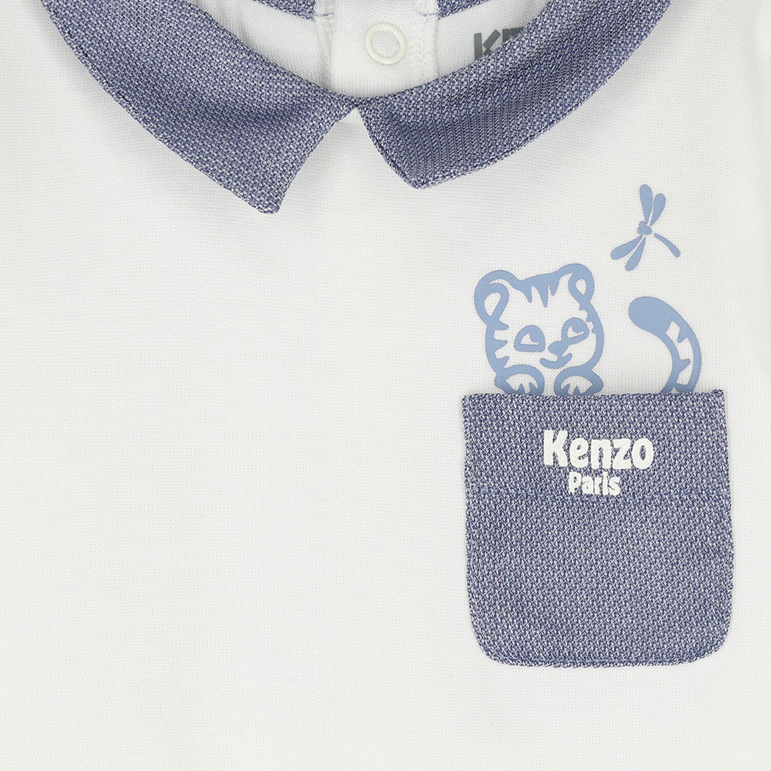 Baby Boys White & Blue Logo Babygrow Gift Set, 1, hi-res