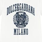 تيشيرت أولاد بالشعار باللون الأبيض , 1, hi-res