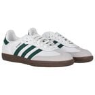White & Green Samba OG Trainers, 1, hi-res