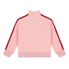 Girls Pink Logo Zip Up Top, 1, hi-res