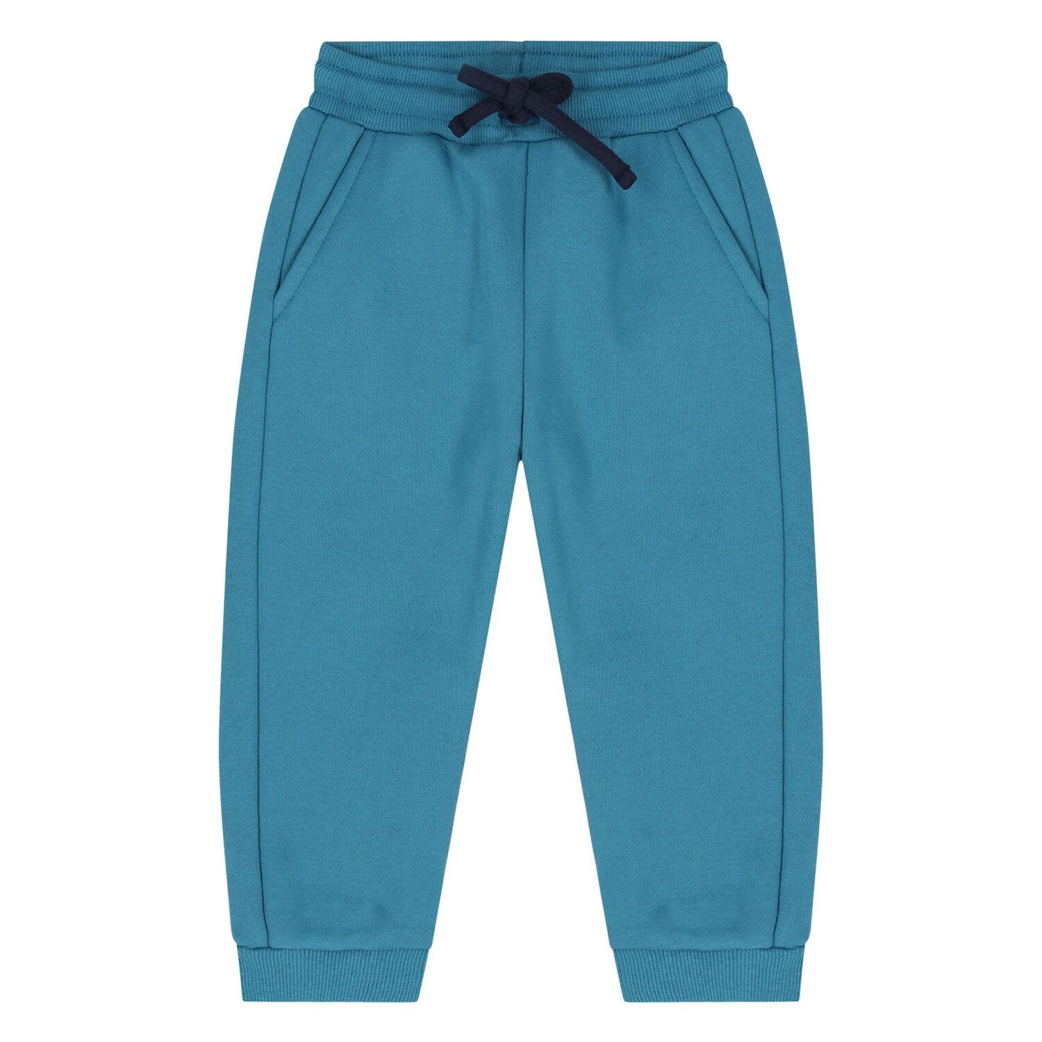 Younger Boys Blue & Beige Tiger Tracksuit Set, 1, hi-res