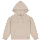 بنطلون بنات منسوج باللون البيج, 1, hi-res