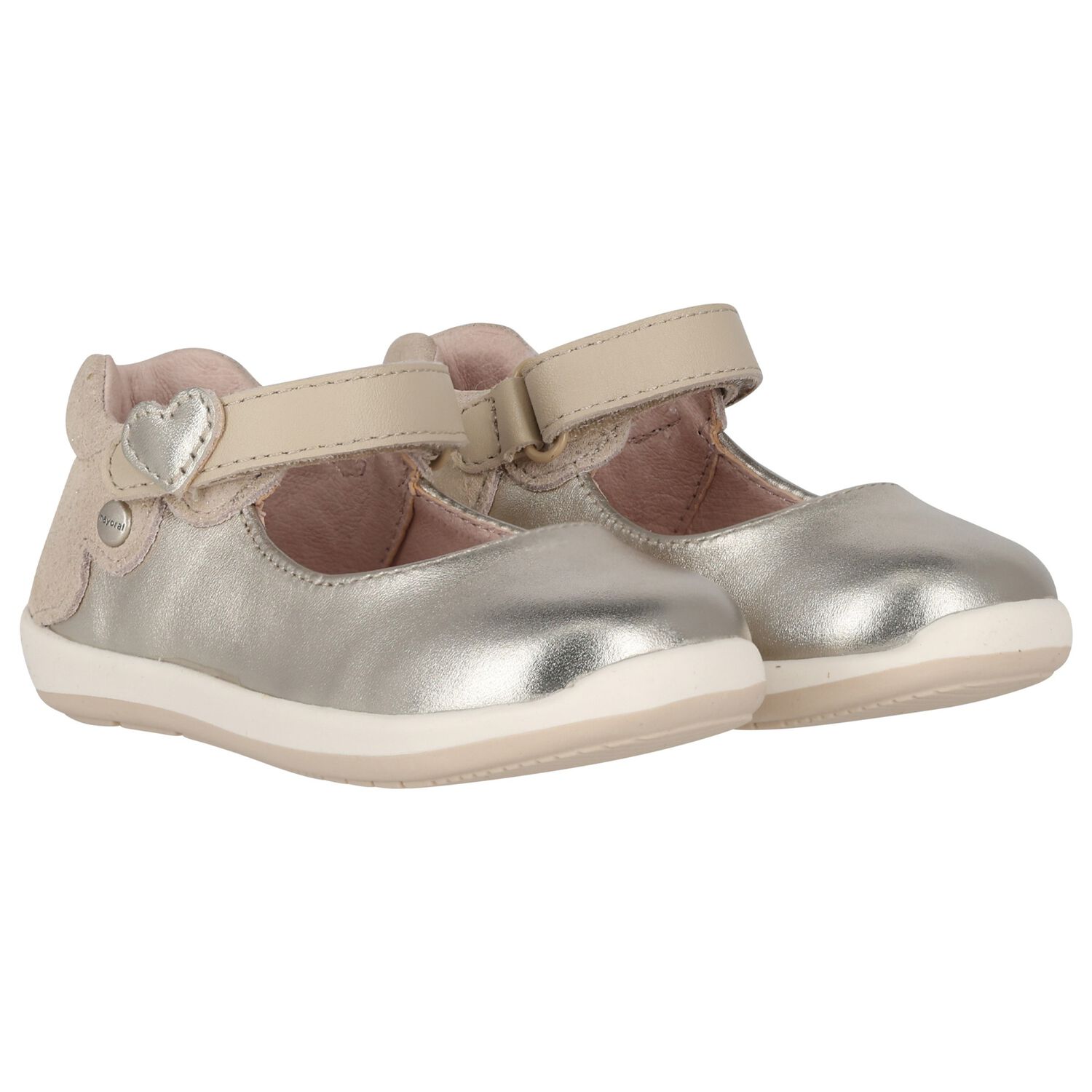 Younger Girls Gold Logo Shoes, 1, hi-res image number null