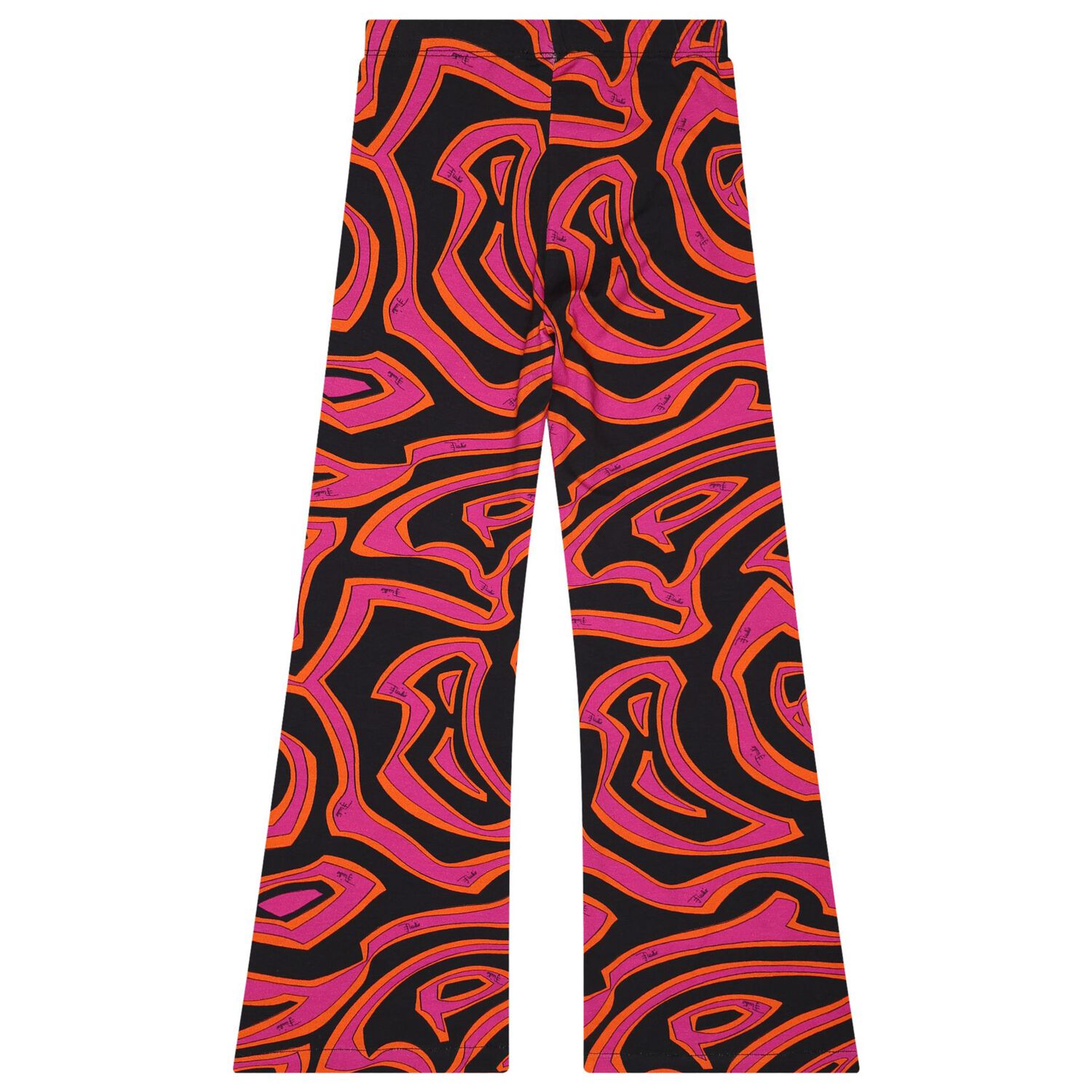Girls Purple & Black Labirinto Leggings, 1, hi-res