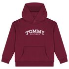 Boys Red Logo Hooded Top, 3, hi-res