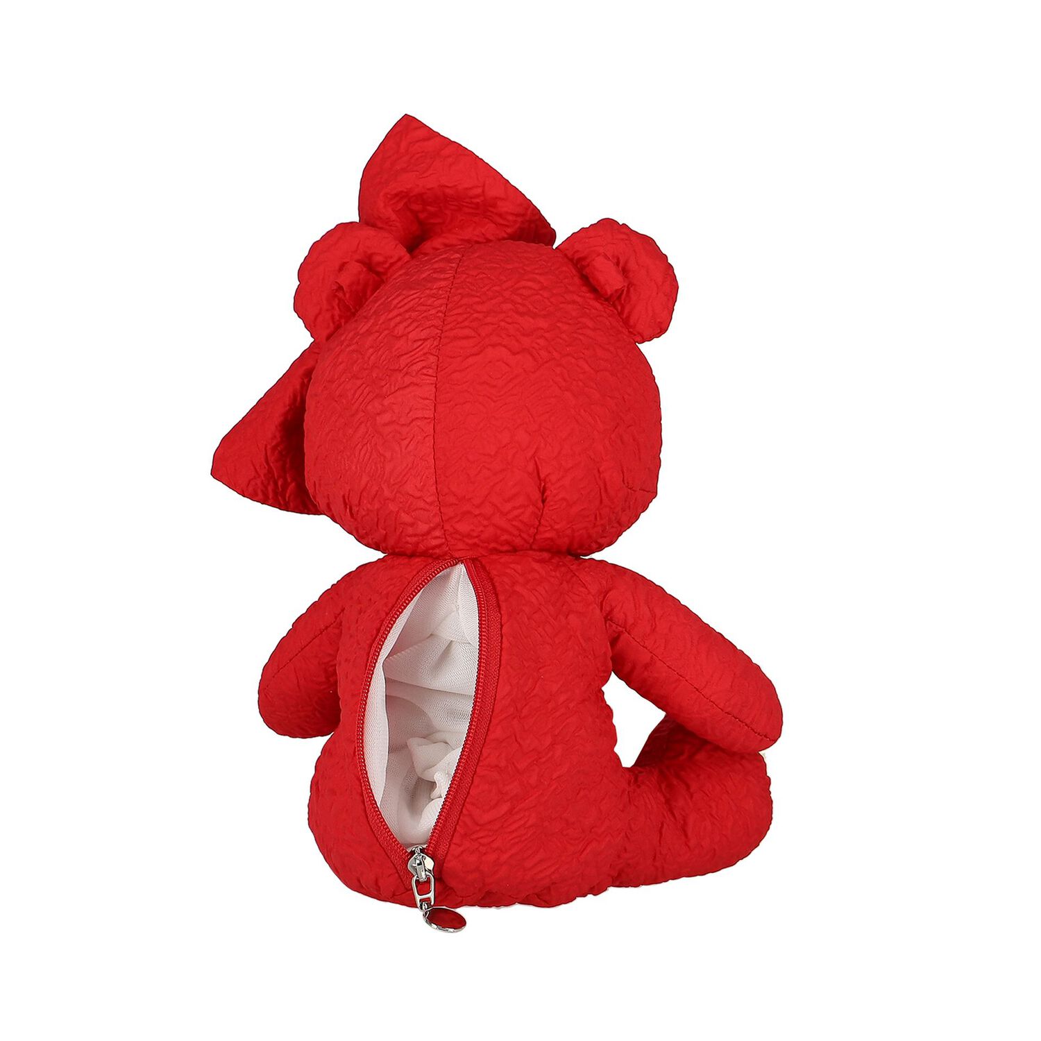 Girls Red Teddy Bear Bag, 1, hi-res image number null