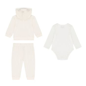 Baby Boys Ivory Logo Tracksuit Set