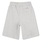 Boys Grey Logo Shorts, 1, hi-res