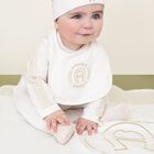 مريلة أطفال بشعار باللون عاجية, 1, hi-res