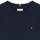 Boys Navy Blue Logo Long Sleeve Top, 1, hi-res