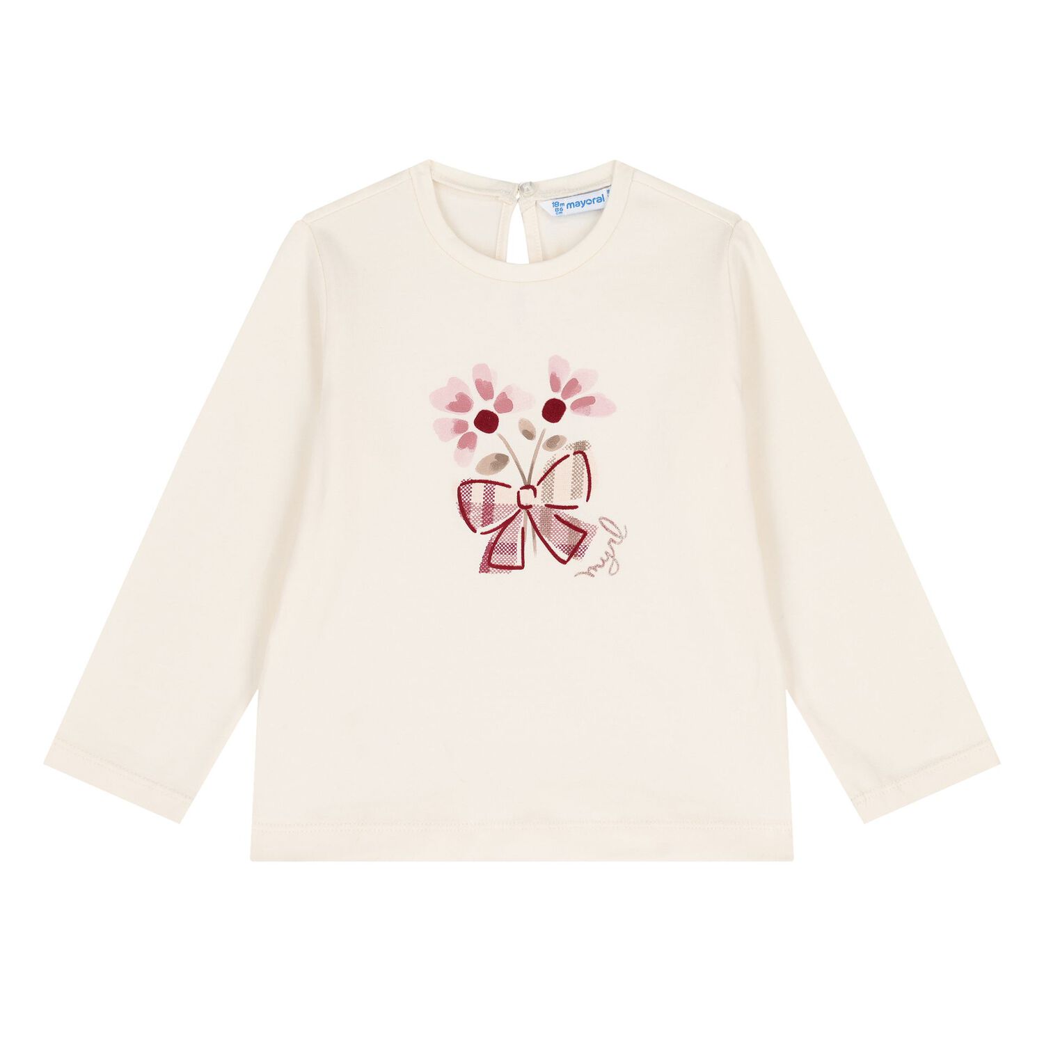 طقم تنورة وردي وعاجي للفتيات الصغيرات, 1, hi-res