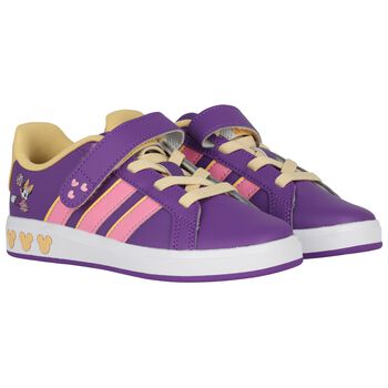Girls Purple Disney Grand Court Trainers