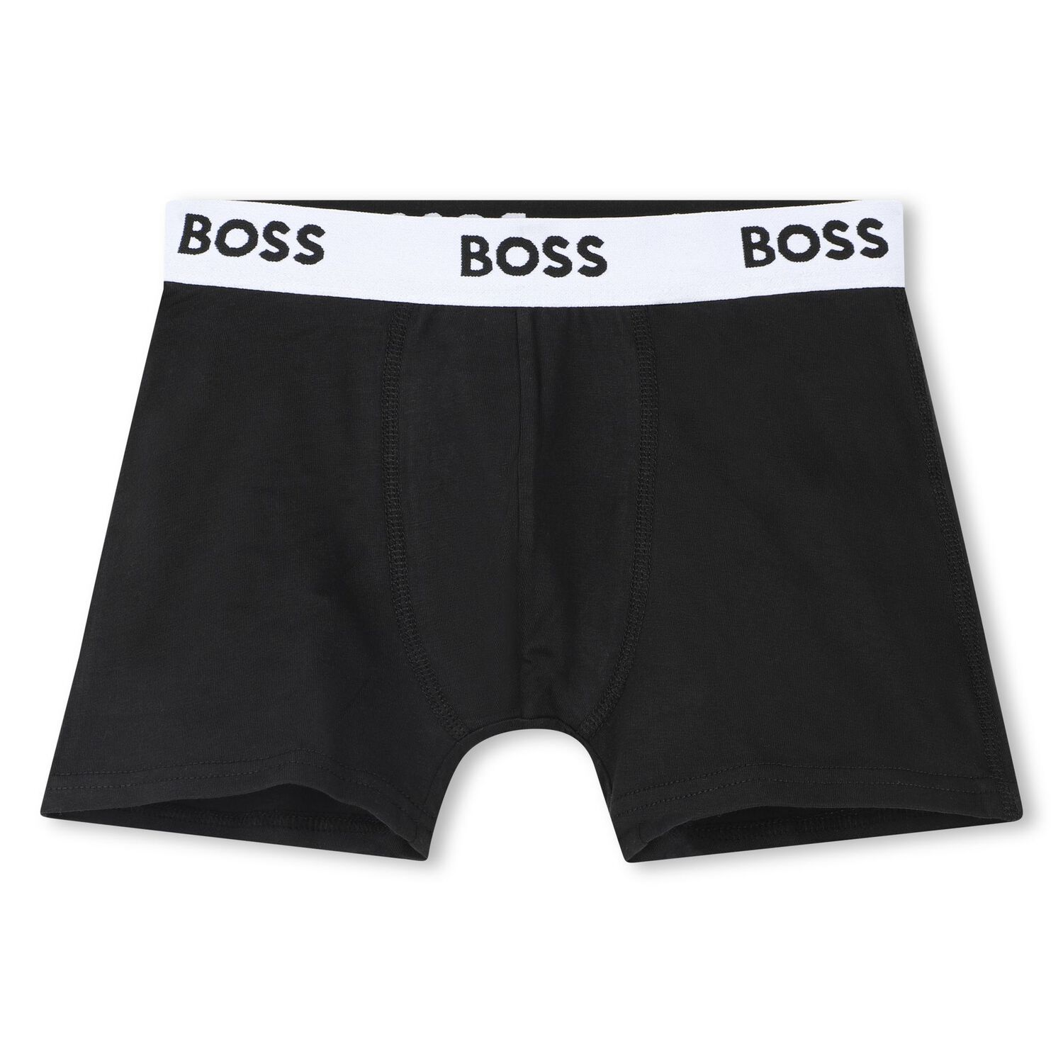 Boys Black Boxer Shorts (3-Pack), 1, hi-res