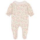 Baby Girls Pink Floral Babygrow, 1, hi-res