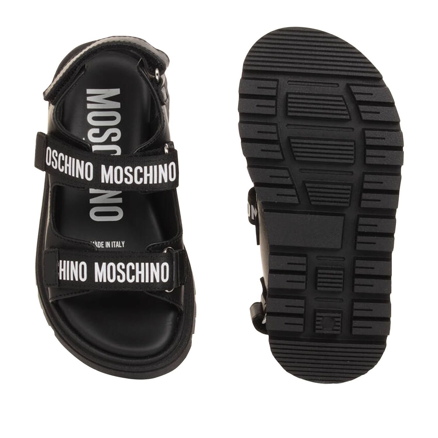 Black & White Logo Sandals, 1, hi-res image number null