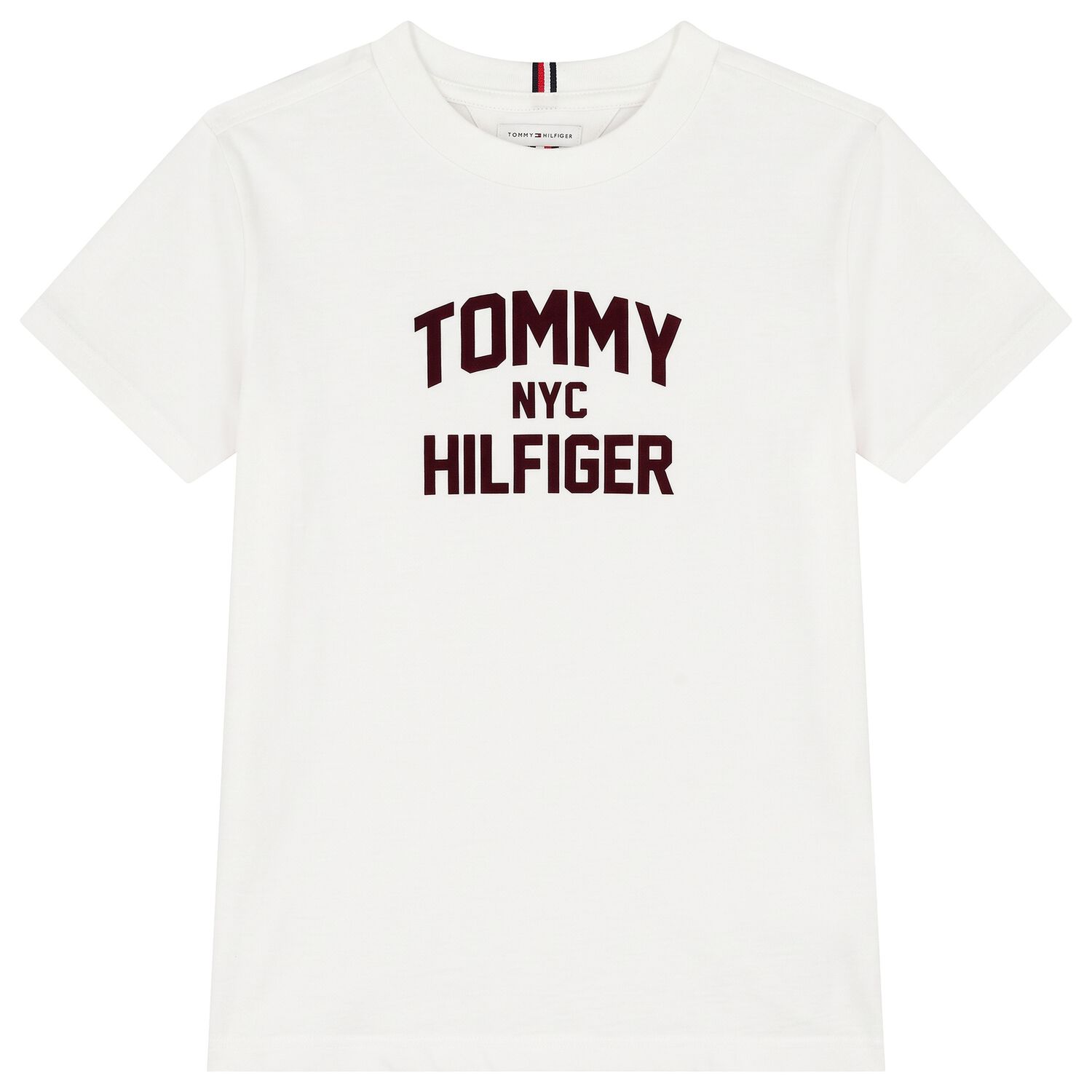 Boys White Logo T-Shirt, 3, hi-res