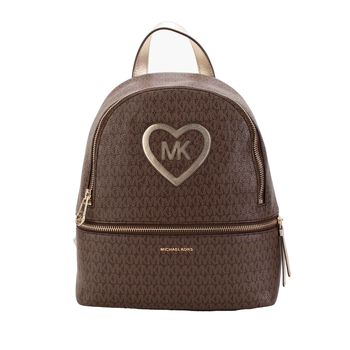 Girls Brown Logo Backpack