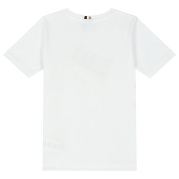 Boys White Logo T-Shirt