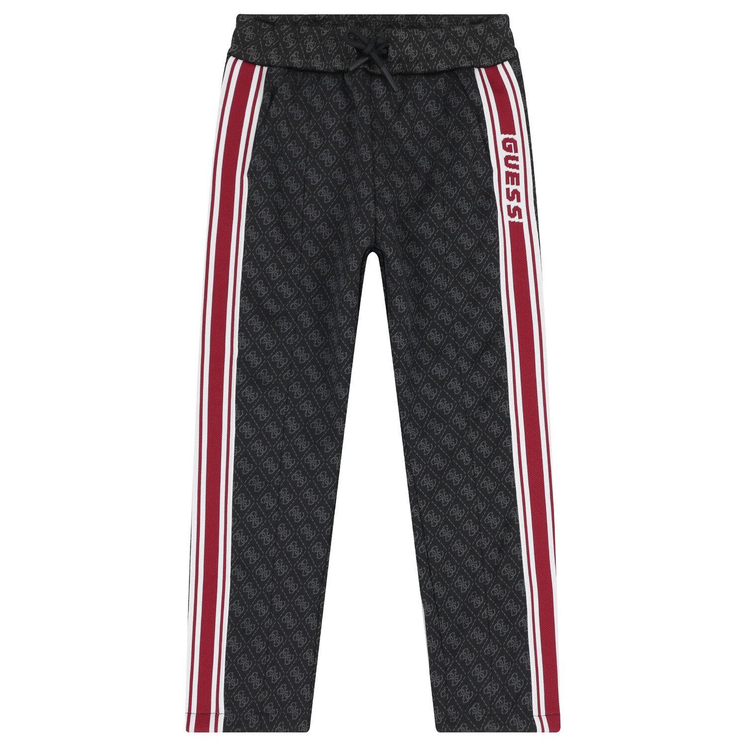 Boys Black & Red Logo Joggers, 1, hi-res