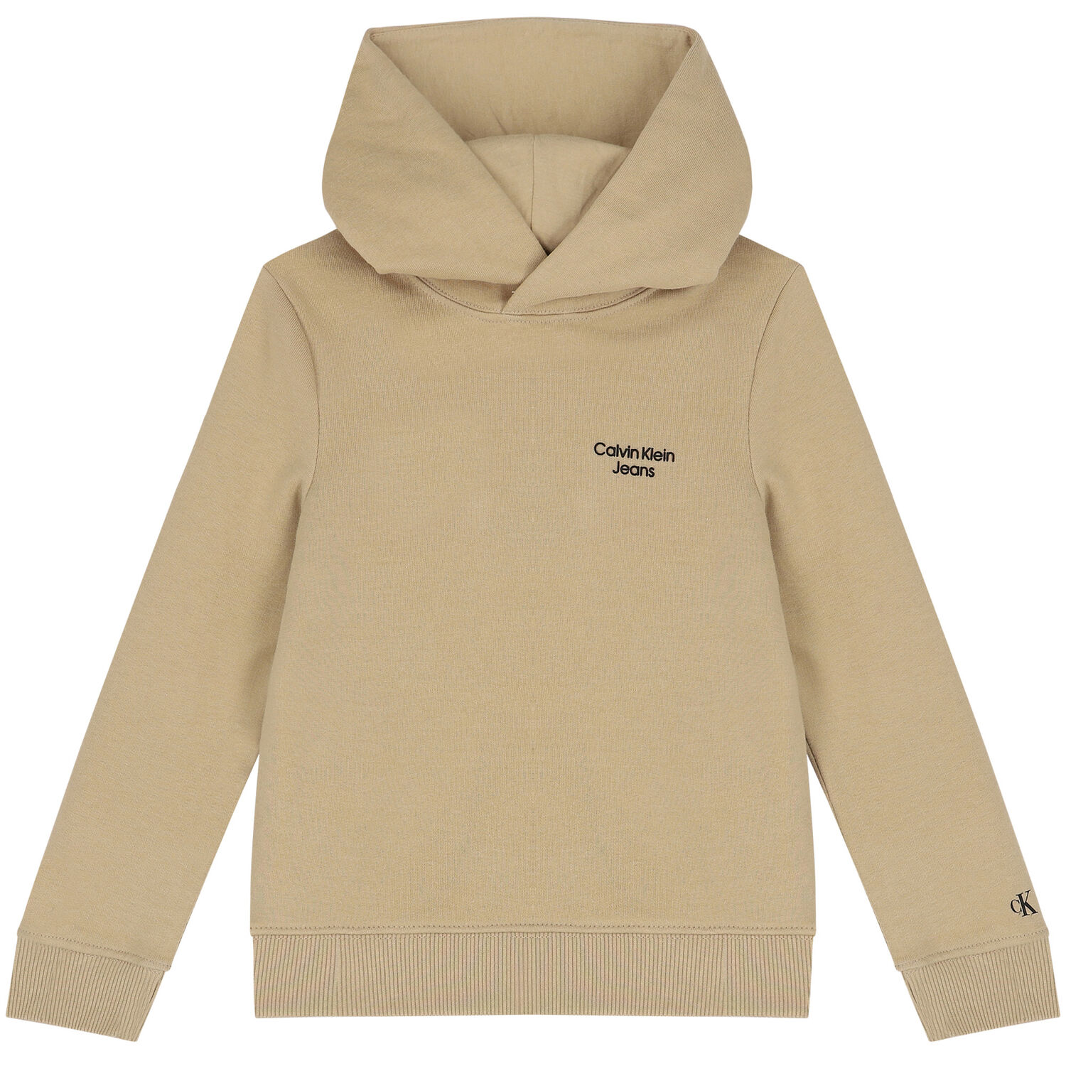 Boys Beige Logo Hooded Top, 2, hi-res image number null