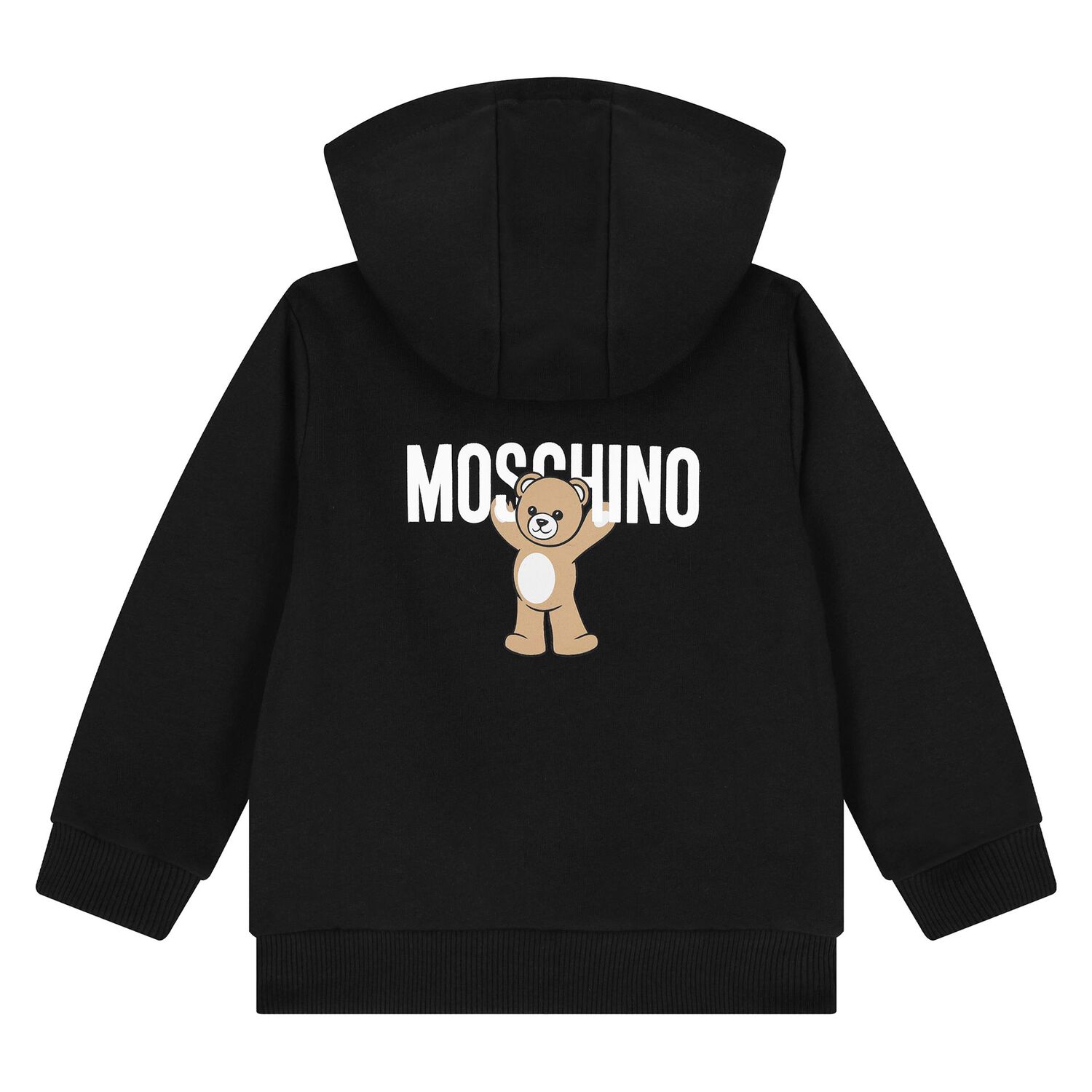 Younger Black Teddy Bear Logo Tracksuit, 4, hi-res